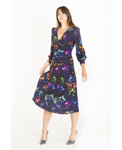 Roseland ruffle best sale wrap dress